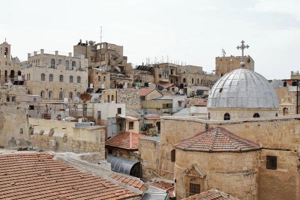 Vista Sobre Jerusalém Casas Israel — Fotografia de Stock