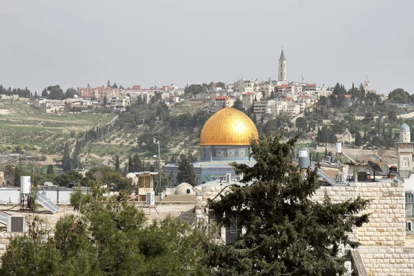 Kopuła Skały Góry Oliwnej Jerozolima Izrael — Zdjęcie stockowe