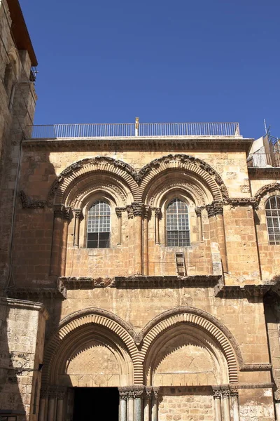 Escalera Inamovible Iglesia Del Santo Sepulcro Jerusalén Israel — Foto de Stock