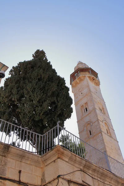 Minarete Jerusalén Israel — Foto de Stock