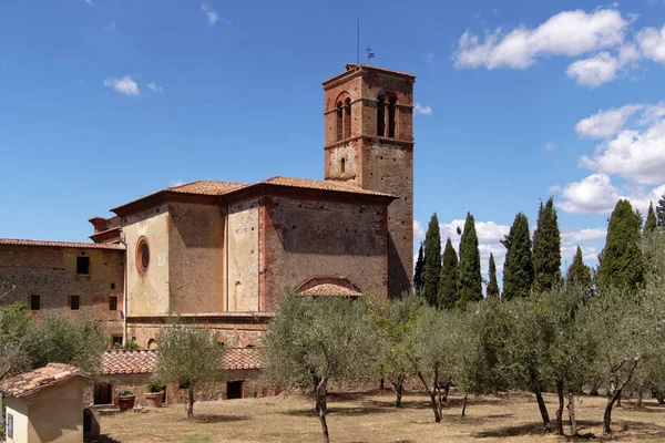 Monasterio Sant Anna Camprena Farm Pienza Italia — Foto de Stock