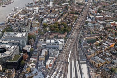 Londra, İngiltere 'nin havadan görüntüsü