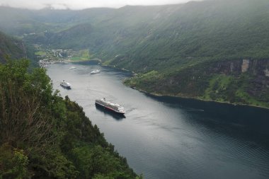 Norveç 'te Geiranger Fjord