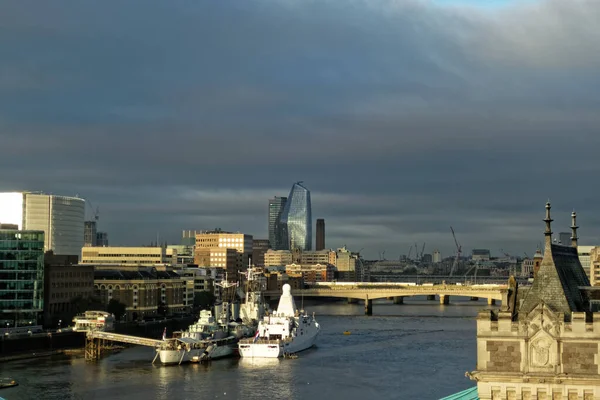Militärboote Auf Der Themse London — Stockfoto