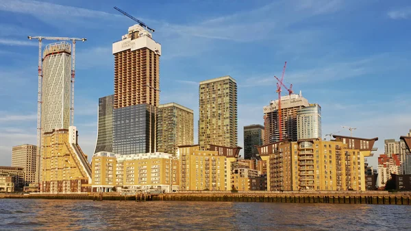 Canary Wharf Business District Londres Reino Unido — Fotografia de Stock