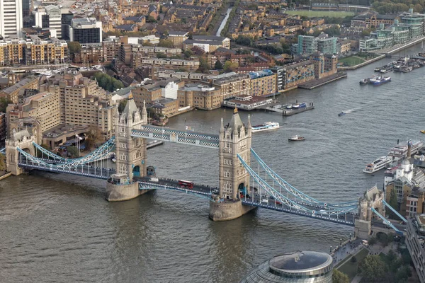 Luftaufnahme Der Tower Bridge London England — Stockfoto