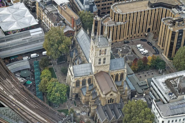 Aerial View Southwark Cathedral Англіканська Церква London — стокове фото