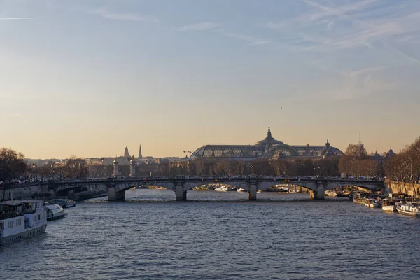 Concorde Bridge Grand Palais Parigi Francia — Foto Stock