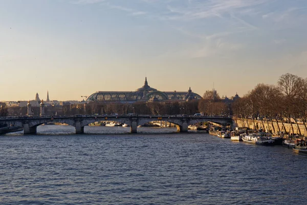 Concorde Bridge Grand Palais Parigi Francia — Foto Stock