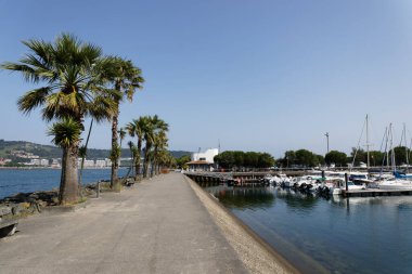 23 Temmuz 2019 - Hendaye, Bask Ülkesi, Fransa - Sokoburu Limanı
