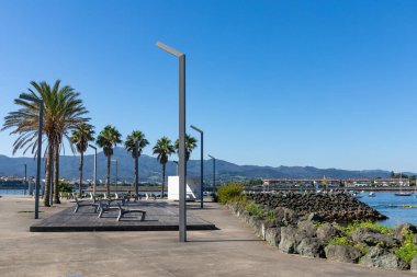 Hendaye Limanı 'nda dinlenme yeri - Bask Ülkesi, Fransa