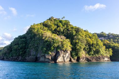 Saint Lucia, Batı Hint Adaları - Marigot Körfezi girişi