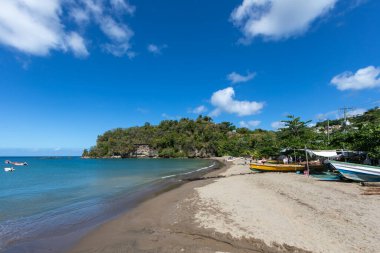 Saint Lucia, Batı Hint Adaları - Anse La Raye plajı