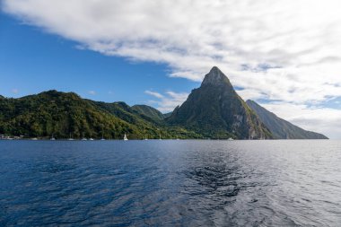 Soufriere, Saint Lucia, Batı Hint Adaları - Pitonlara bakın