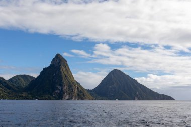 Soufriere, Saint Lucia, Batı Hint Adaları - Pitonlara bakın