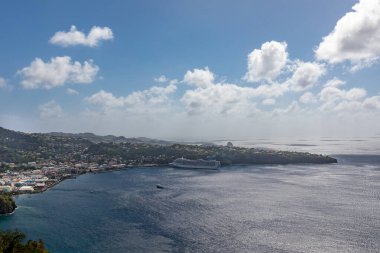 Kingstown, Saint Vincent ve Grenadines - Charlotte Kalesi 'nden şehre bakın