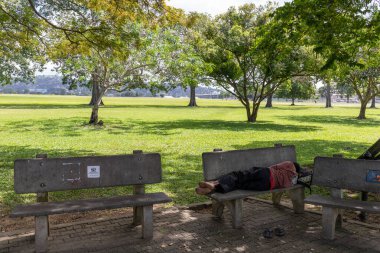 08 Ocak 2020 - İspanya Limanı, Trinidad ve Tobago - Queen 's Park Savannah Evsiz