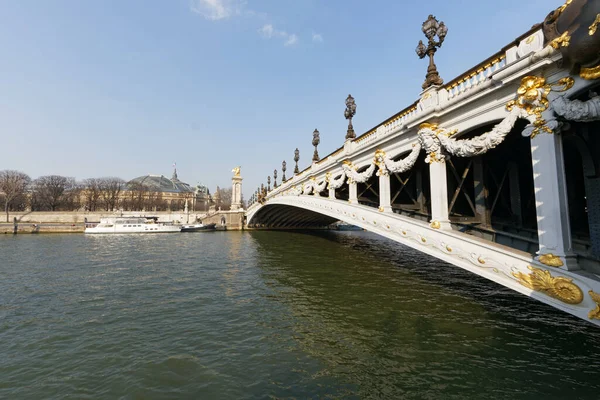 París Francia Puente Alexandre Iii Grand Palais — Foto de Stock