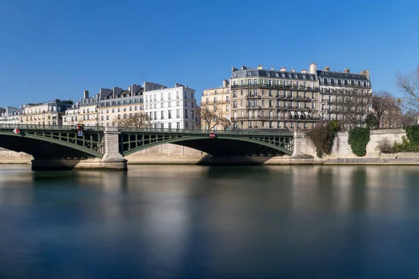 Párizs Franciaország Szajna Folyó Partján Cite Island — Stock Fotó