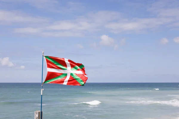 Bidart Baskenland Frankreich Die Flagge Des Baskenlandes — Stockfoto
