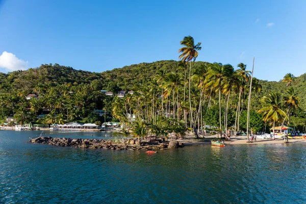 Saint Lucia West Indië Marigot Baai — Stockfoto