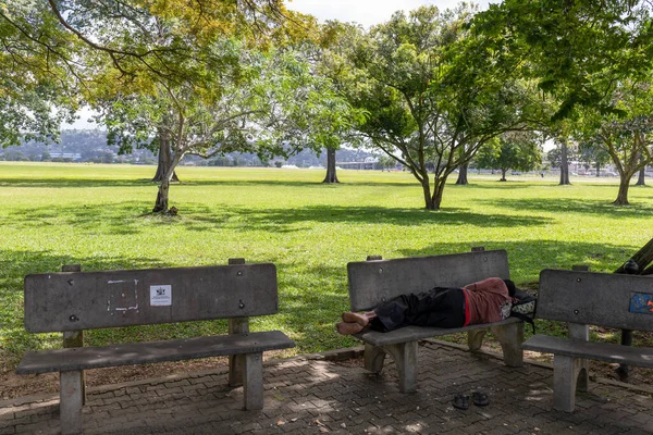 08 Ocak 2020 - İspanya Limanı, Trinidad ve Tobago - Queen 's Park Savannah Evsiz