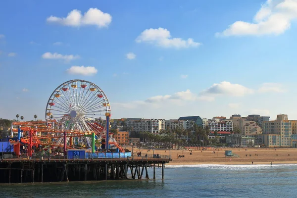 Santa Monica Pier Fun Park Ηπα — Φωτογραφία Αρχείου