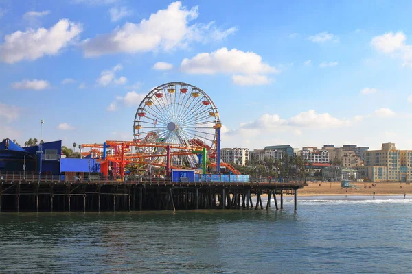 Santa Monica Pier Fun Park Usa — Stock fotografie