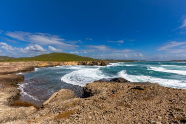The Petrification Savannah (La Savane des Petrifications) waterfront, Sainte-Anne, Martinique, French Antilles