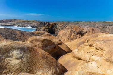 The Petrification Savannah (La Savane des Petrifications) waterfront, Sainte-Anne, Martinique, French Antilles