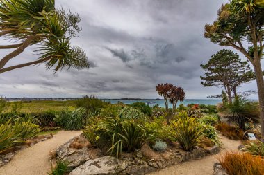 Ile de Batz Botanik Bahçesi (Roscoff), Finistere, Brittany, Fransa