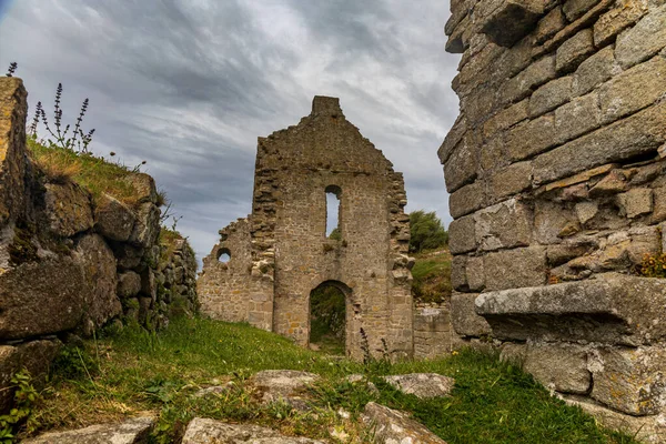 Ruinen Der Kapelle Sainte Anne Ile Batz Roscoff Finistere Bretagne — Stockfoto