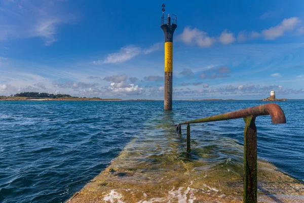 Paisaje Marino Roscoff Finistere Bretaña Francia Fotos de stock libres de derechos