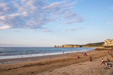 Hendaye Plajı, Pireneler-Atlantikler, Bask Ülkesi, Fransa
