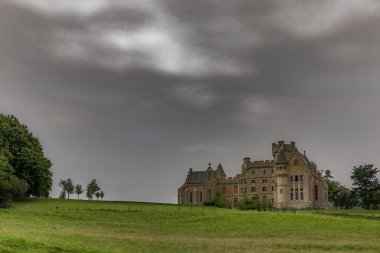 Hendaye 'deki Abbadia Kalesi, Pirenes-Atlantik, Bask Ülkesi, Fransa