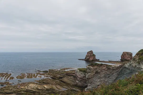 Les Deux Jumeaux Två Tvillingarna Hendaye Pyrenéerna Atlantiques Baskien Frankrike — Stockfoto