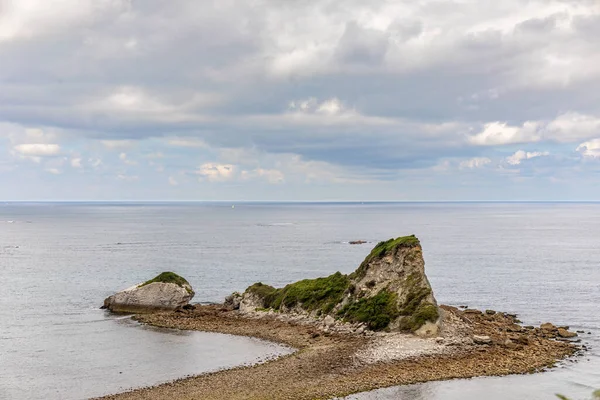 Den Baskiska Corniche Hendaye Nära Les Deux Jumeaux Två Tvillingarna — Stockfoto