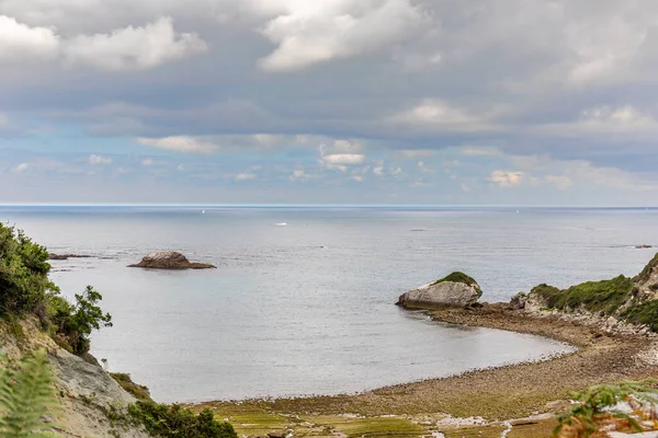 Baskická Římsa Hendaye Les Deux Jumeaux Two Twins Pyrenees Atlantiques — Stock fotografie