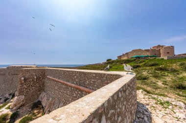 Marsilya, Fransa - Şato d 'if Adası: askeri kale ve priso