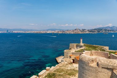 Marsilya, Fransa - Şato d 'if Adası: askeri kale ve priso