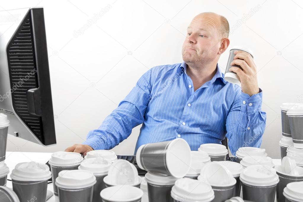 för mycket kaffe