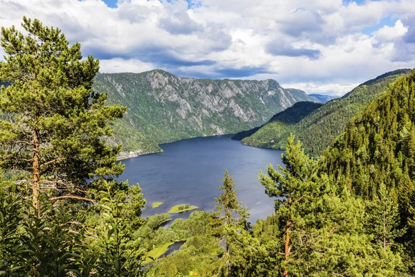 Telemark Norveç yaz, güzel fiyort — Stok fotoğraf