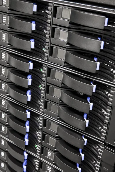 Grote San-opslag in datacenter — Stockfoto