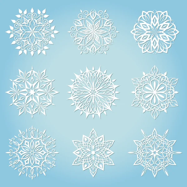 Decorative snowflakes — Stock Vector