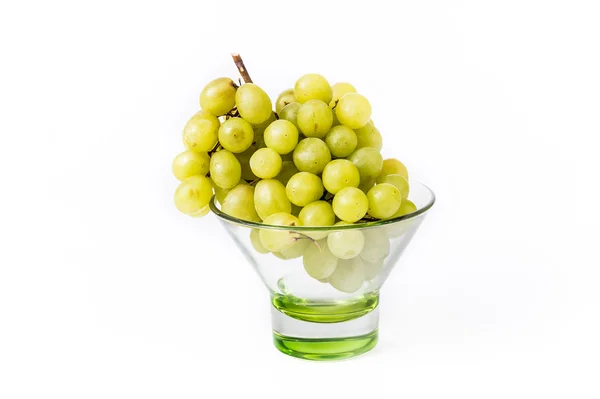 A fehér szőlő-tál — Stock Fotó