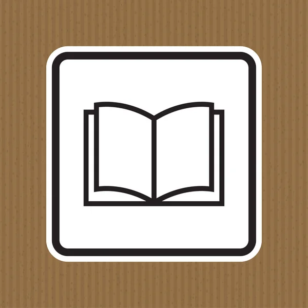 Leer Libro Iconos Signo Aislamiento Sobre Fondo Blanco Vector Ilustración — Archivo Imágenes Vectoriales