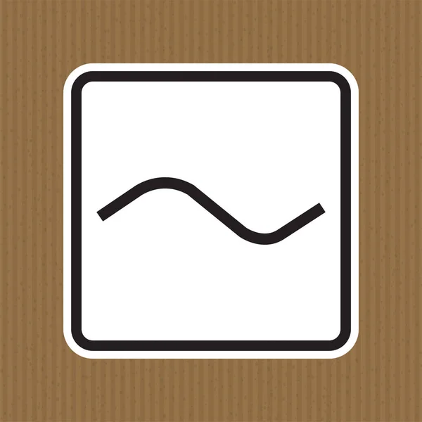 Alternating Current Symbol Sign Isolate White Background Vector Illustration Eps — стоковый вектор