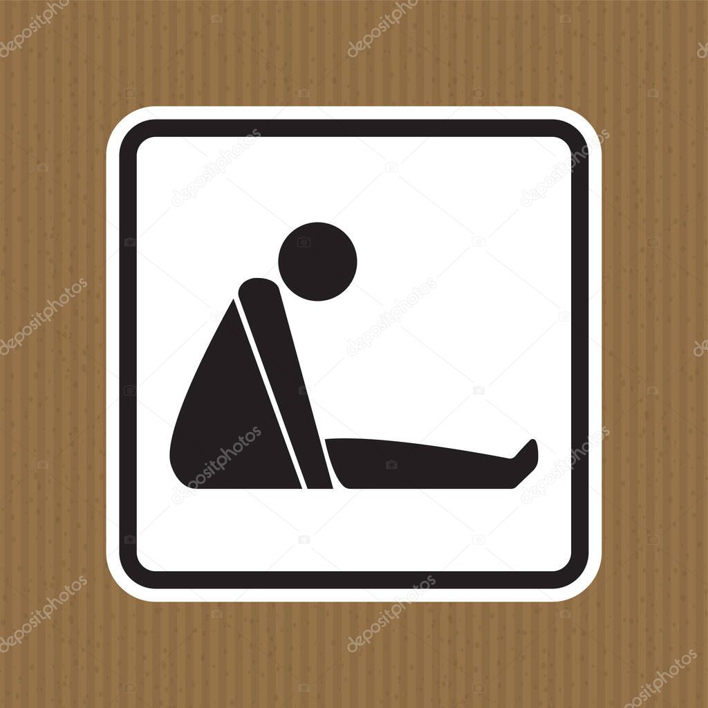 Confined Space Symbol Sign Isolate On White Background,Vector Illustration EPS.10