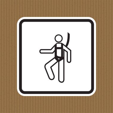 Beyaz Arkaplanda Sembol Takma Kemeri İşareti İzolasyonu, Vektör İllüstrasyonu EPS.10