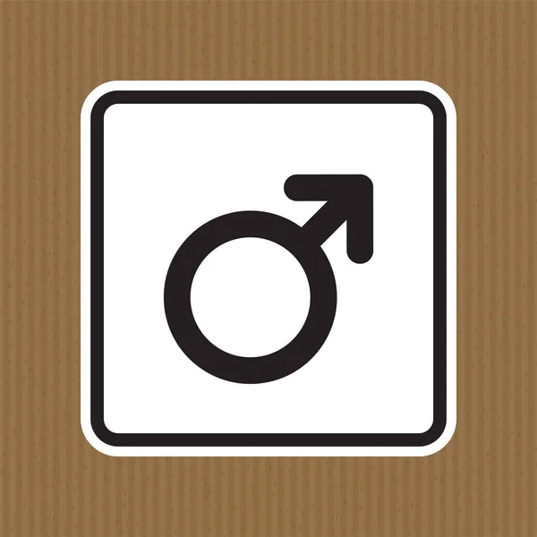 Male Symbol Sign Isolate White Background Vector Illustration — стоковый вектор